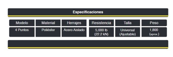 Cuatro Puntos De Anclaje, Herraje Dieléctrico, Construcción En X - FB4XDT